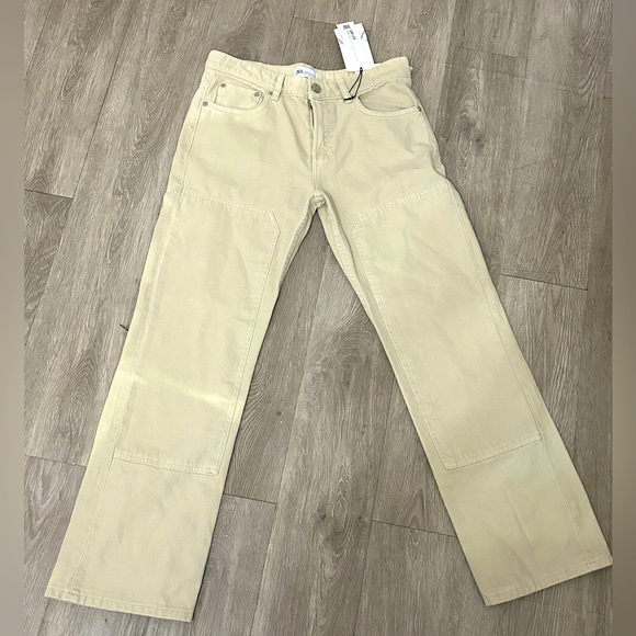 Zara Jeans Nwtzara Womens Cream Color Jeans Poshmark